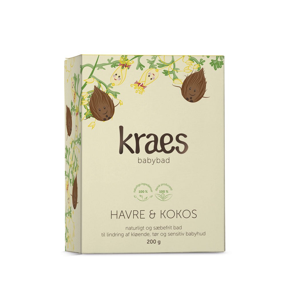 KRAES babybad | Havre & kokos | 200g - Naturligtsunde