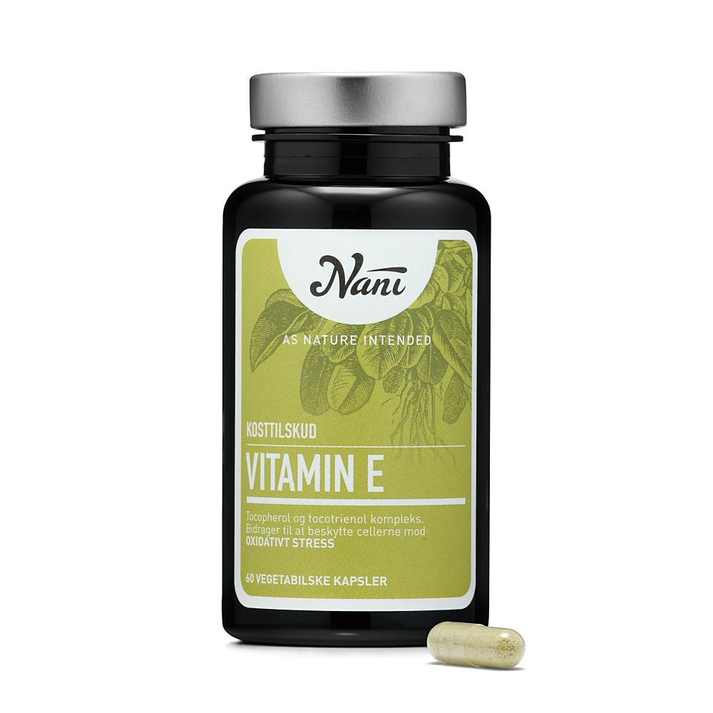 Nani Vitamin E Kompleks | 60 kapsler - Naturligtsunde