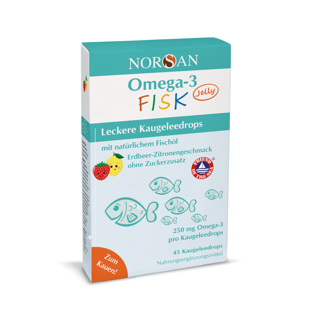 Norsan Omega-3 FISK Jelly | 45 stk. - Naturligtsunde