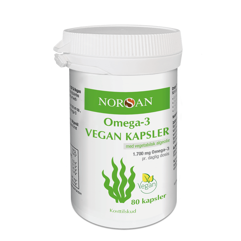 NYHED | Norsan Omega-3 Vegan | 80 kapsler - Naturligtsunde