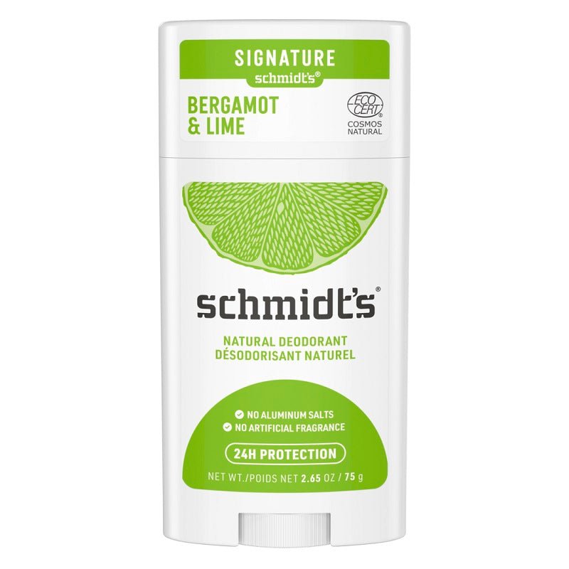 Schmidt's Deodorant 75 ml | Bergamot & Lime - Naturligtsunde